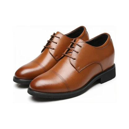 Cognac Alderton Classic — Men's Elevator Dress Shoe 7cm | Vizon