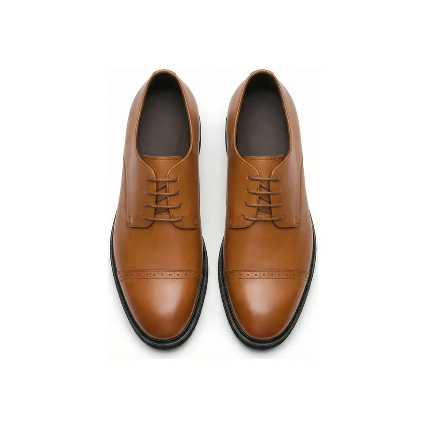 Cognac Alderton Classic — Men's Elevator Dress Shoe 7cm | Vizon