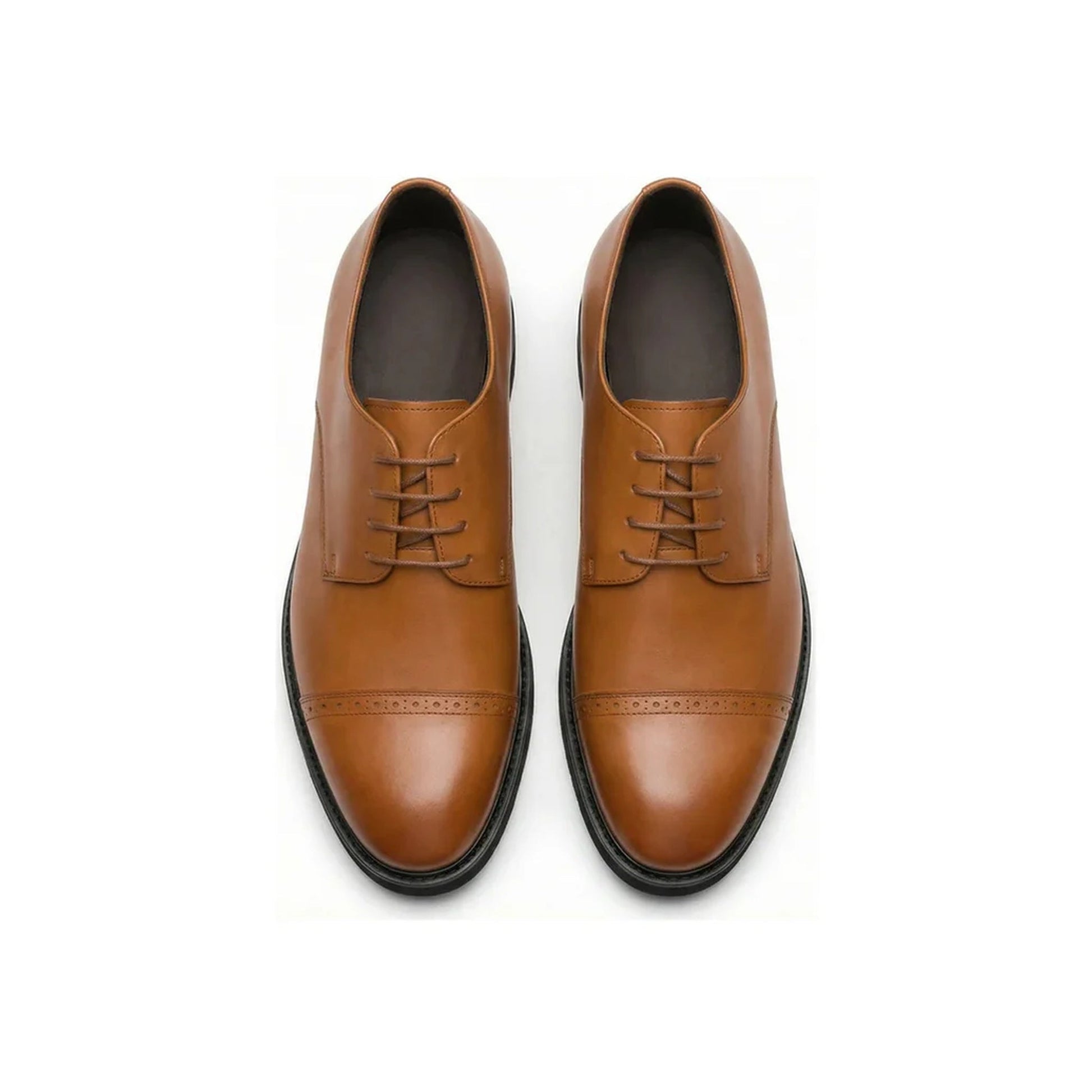 Cognac Alderton Classic — Men's Elevator Dress Shoe 7cm | Vizon