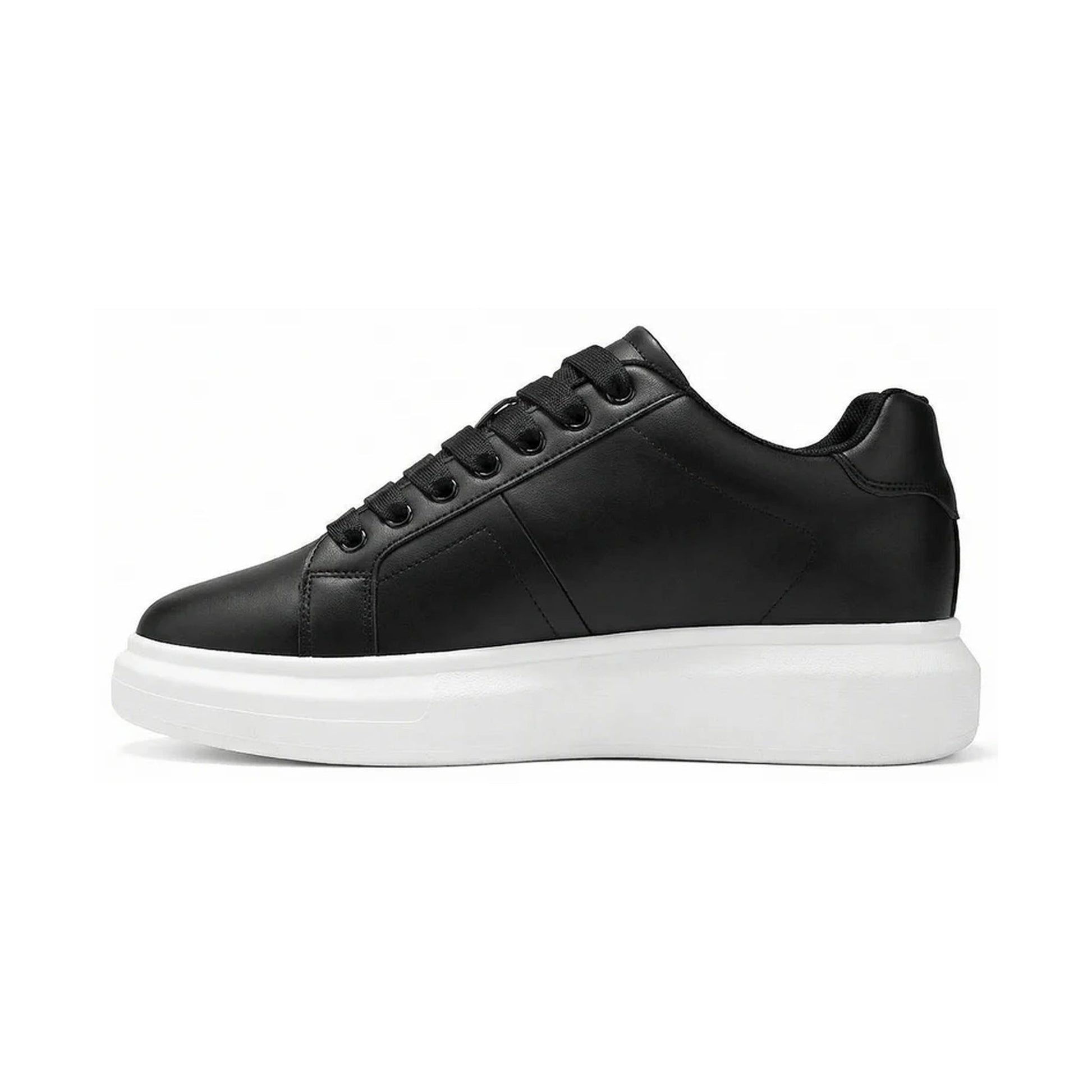 Vantage Court Noir — Men's Elevator Sneaker 7cm | Vizon