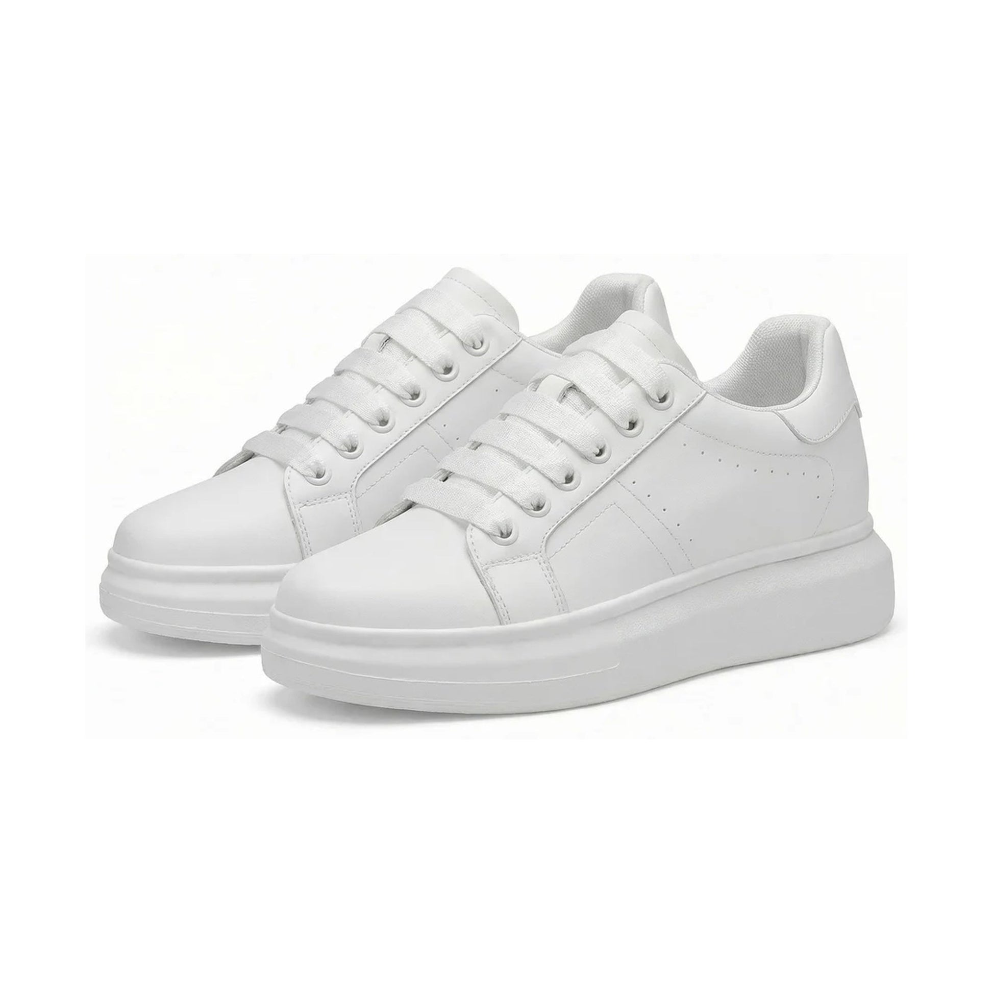 Vantage Court Blanc — Men's Elevator Sneaker 7cm | Vizon