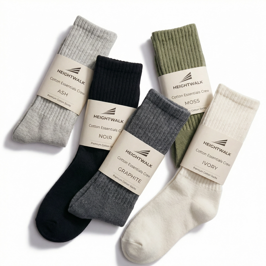 Cotton Essentials Crew Socks — 5-Pack | Vizon
