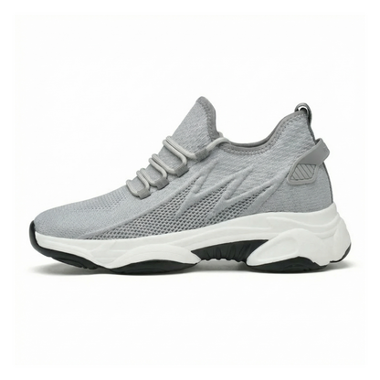 Velocity Stride Gray — Men's Elevator Sneaker 7cm | Vizon