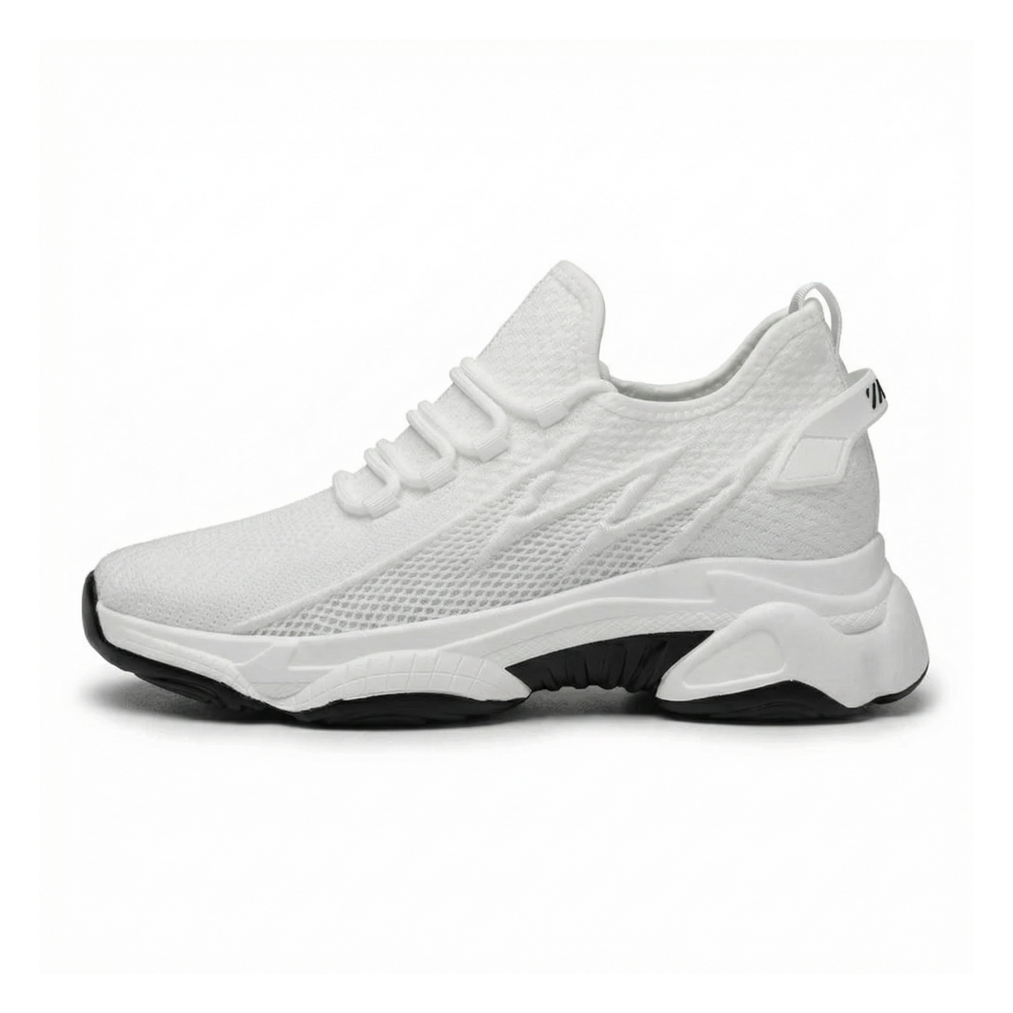 Velocity Stride White — Men's Elevator Sneaker 7cm | Vizon