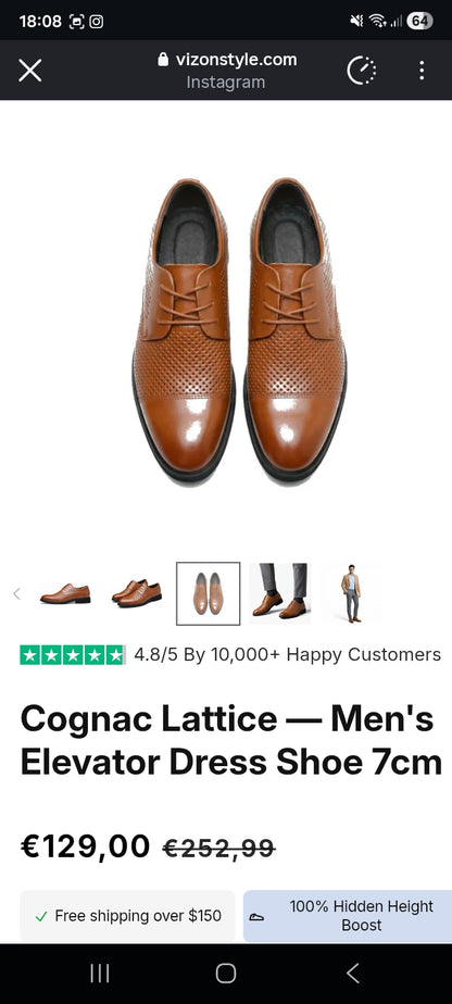 Men's shoes casual and elevator