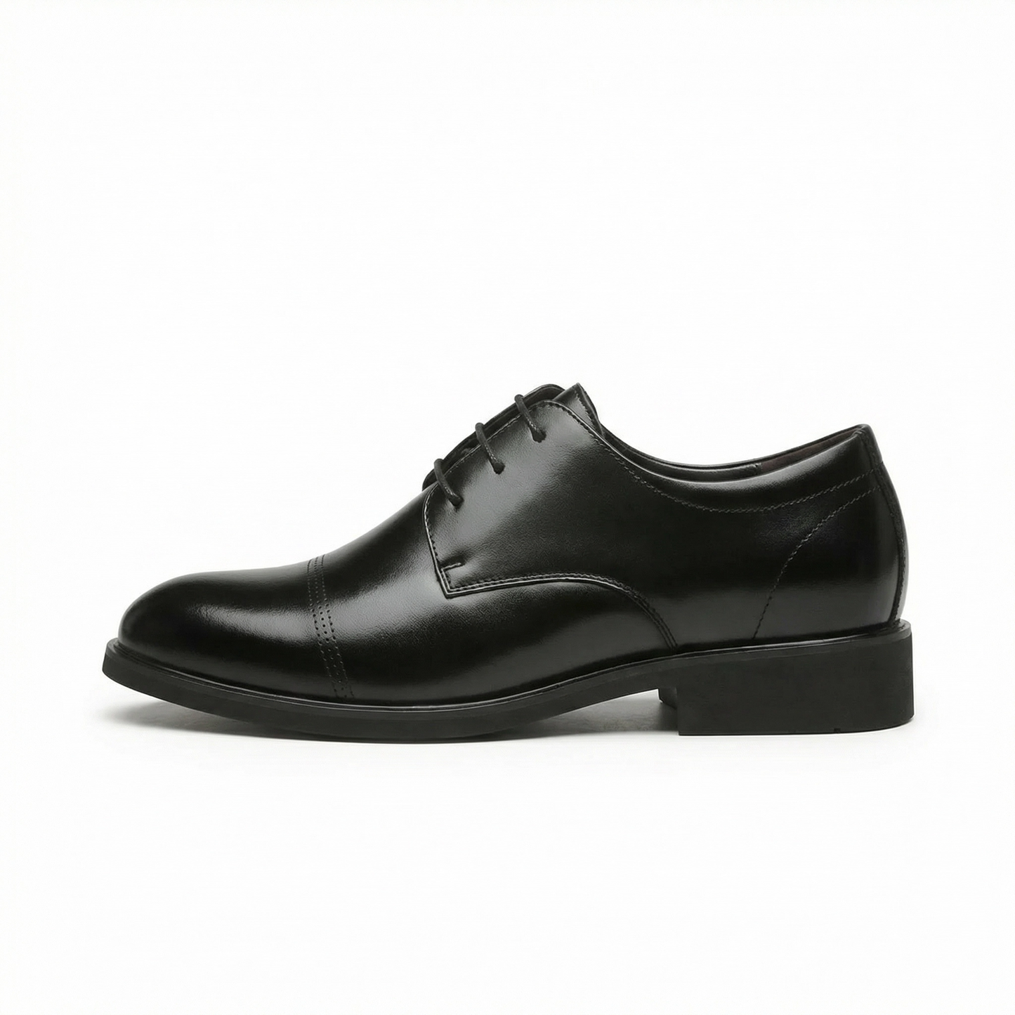 Noir Alderton — Men's Elevator Dress Shoe 7cm | Vizon