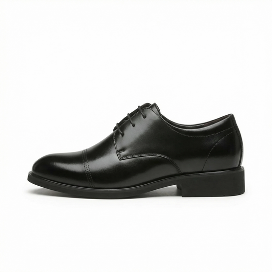 Noir Alderton — Men's Elevator Dress Shoe 7cm | Vizon