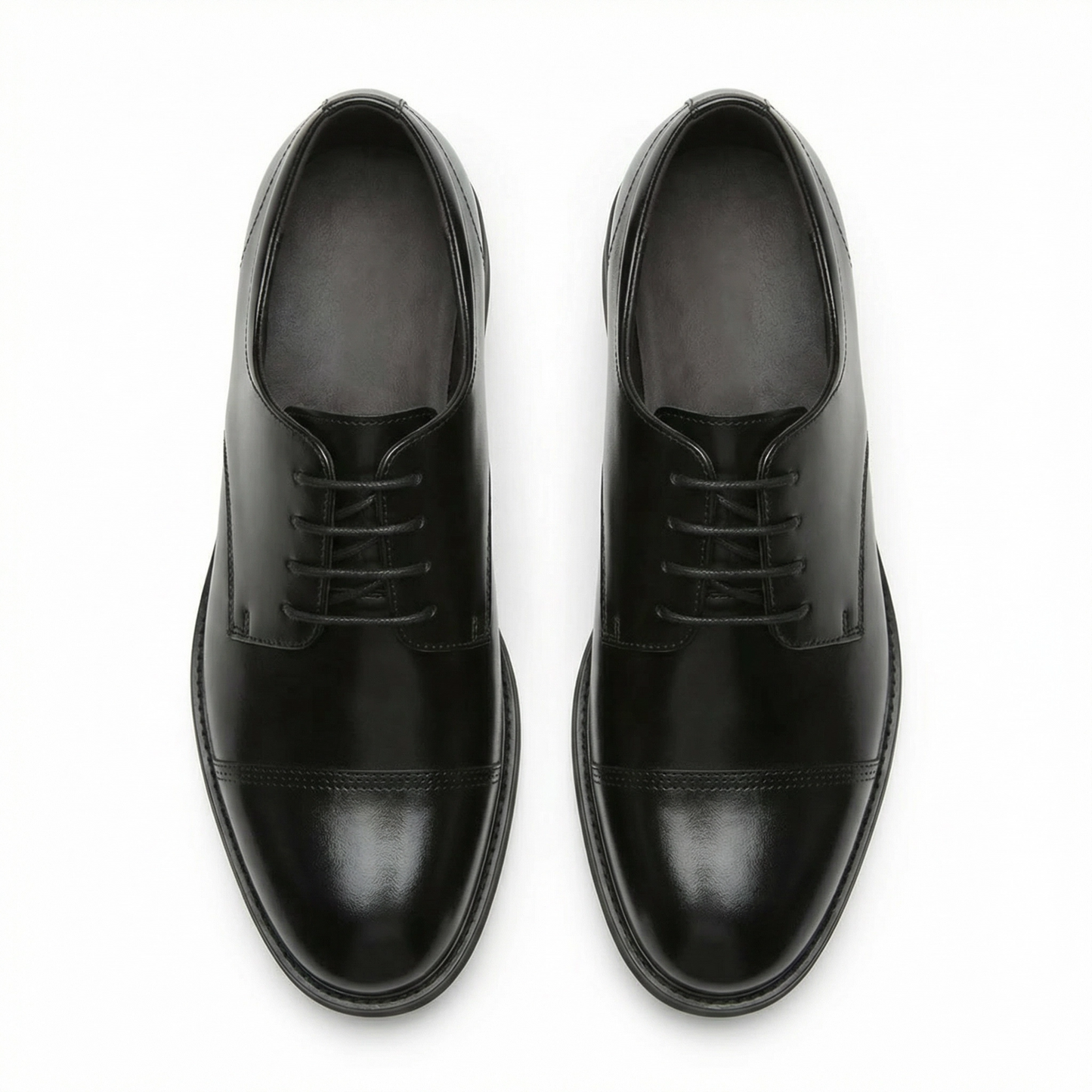 Noir Alderton — Men's Elevator Dress Shoe 7cm | Vizon