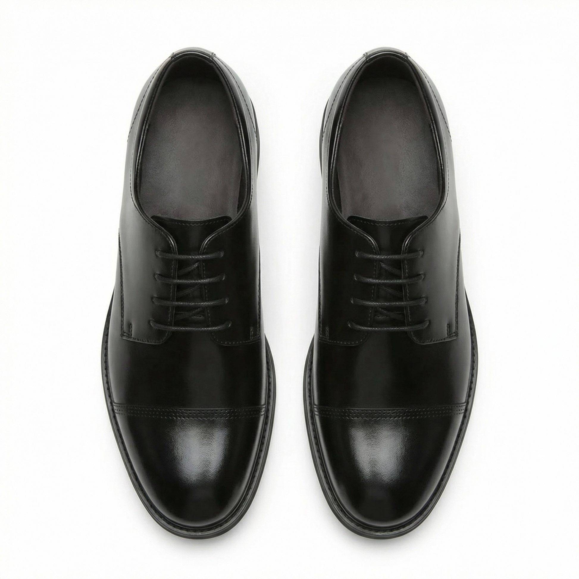 Noir Alderton — Men's Elevator Dress Shoe 7cm | Vizon