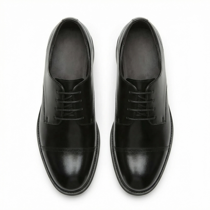 Noir Alderton — Men's Elevator Dress Shoe 7cm | Vizon