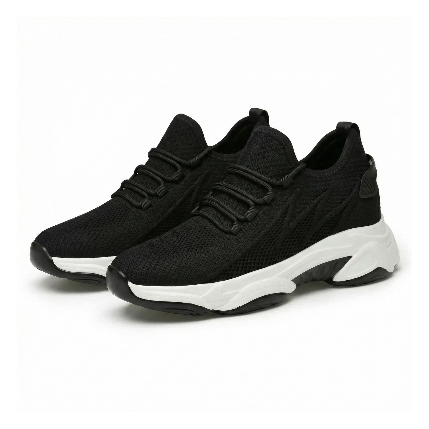 Velocity Stride Black — Men's Elevator Sneaker 7cm | Vizon