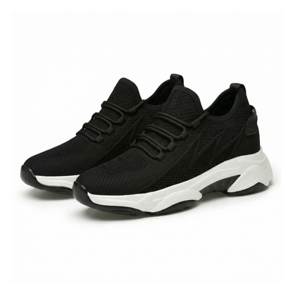 Velocity Stride Black — Men's Elevator Sneaker 7cm | Vizon