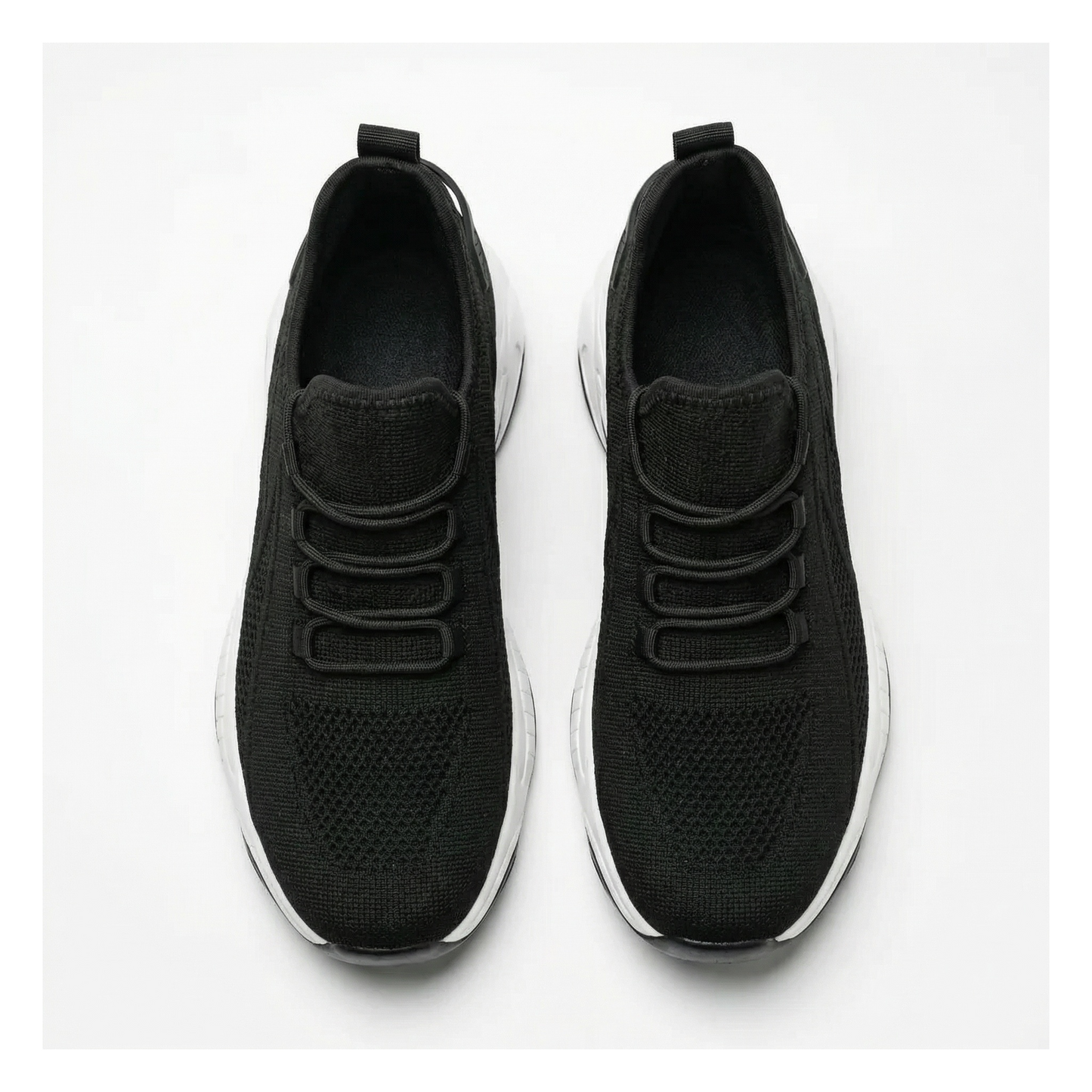 Velocity Stride Black — Men's Elevator Sneaker 7cm | Vizon