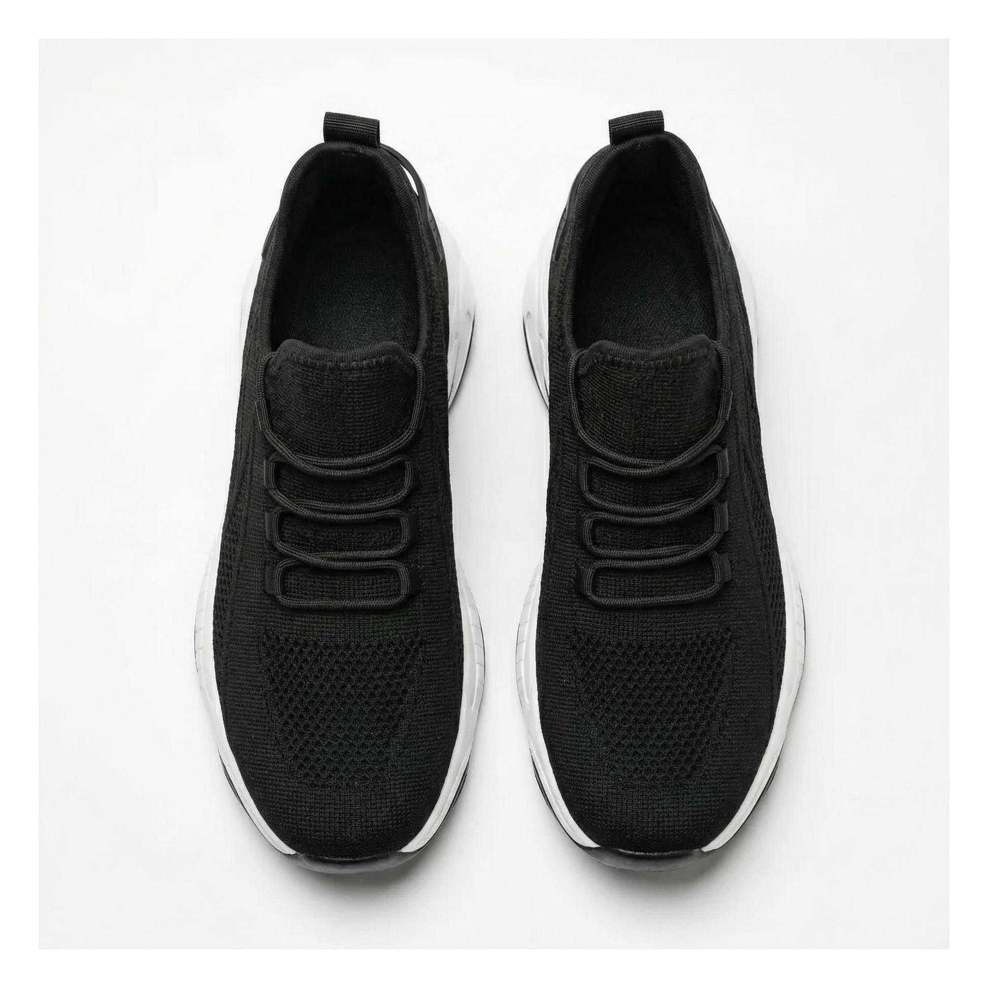 Velocity Stride Black — Men's Elevator Sneaker 7cm | Vizon