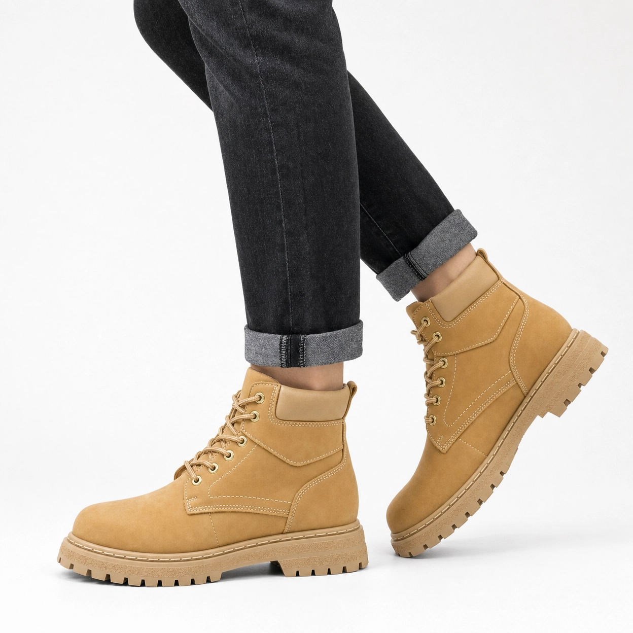 Ridgeway Beige — Men's Elevator Boot 8cm | Vizon