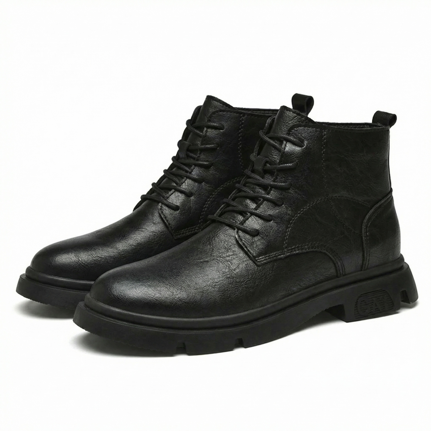 Everett Black — Men's Elevator Boot 7cm | Vizon