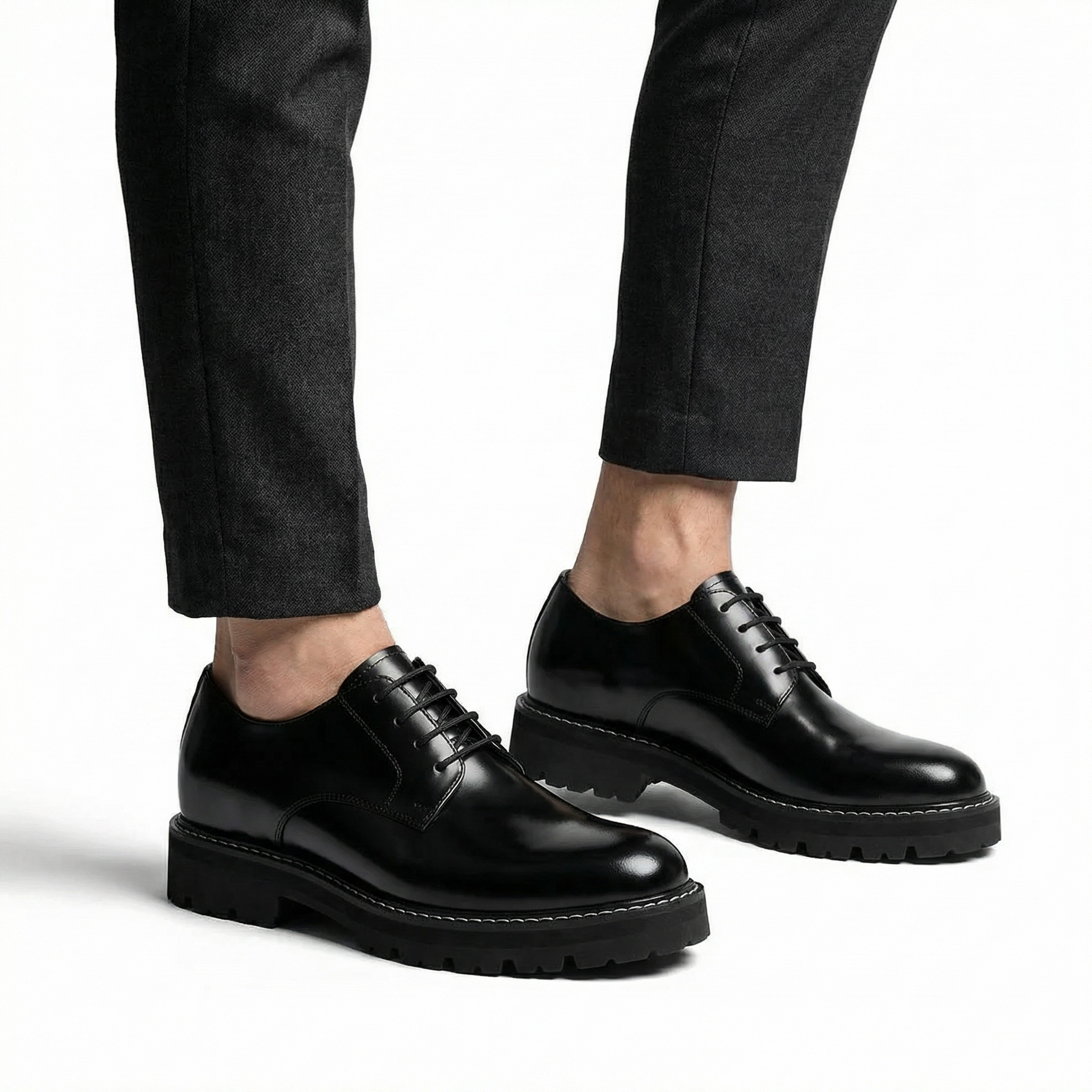 Onyx Forge — Men's Elevator Dress Shoe 7cm | Vizon