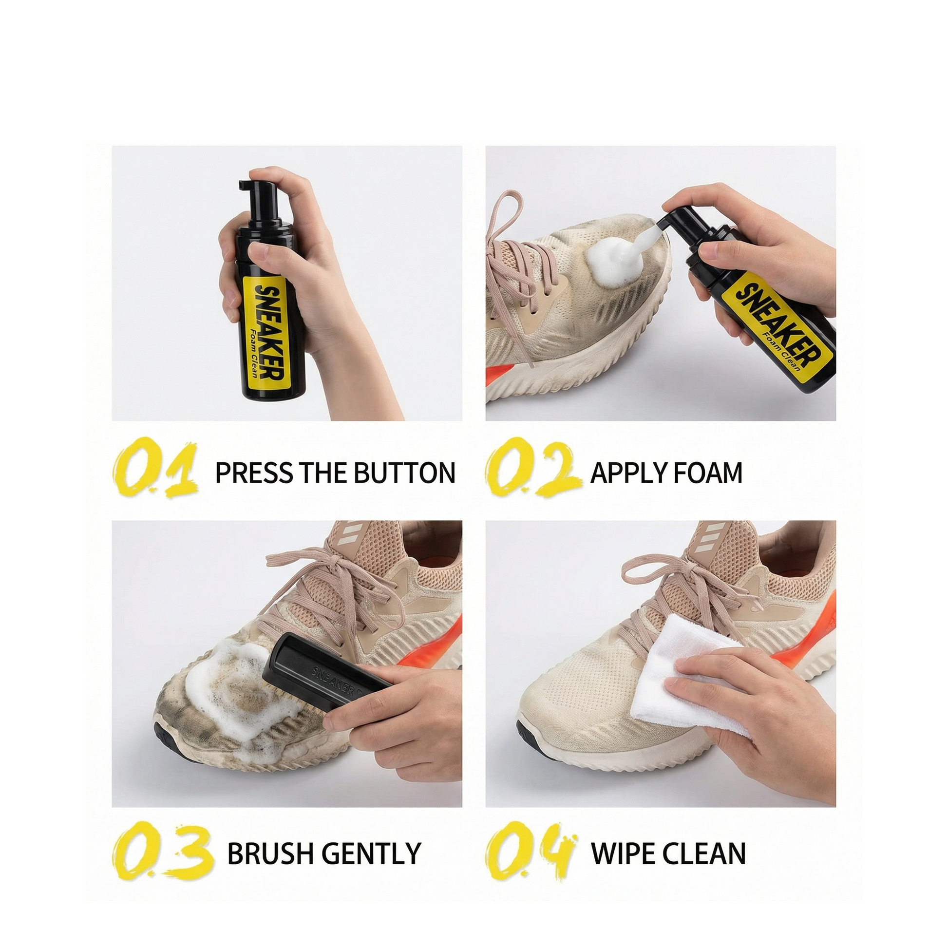 Sneaker Foam Pro — Rinse-Free Active Foam | Vizon