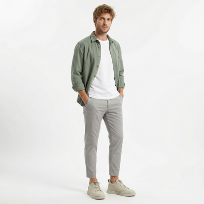 Langford Ivory — Men's Elevator Sneaker 7cm | Vizon