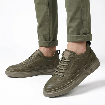 Langford Mocha — Men's Elevator Sneaker 7cm | Vizon
